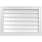 Ekena Millwork Vertical Surface Mount PVC Gable Vent w/ 2"W x 2"H , Brickmould Sill Frame, 28"W x 20"H GVPVE28X2003SN - alternate 1